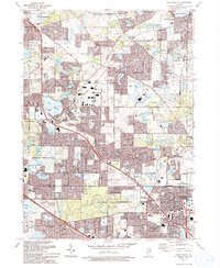 Download a high-resolution, GPS-compatible USGS topo map for Lake Zurich, IL (1993 edition)