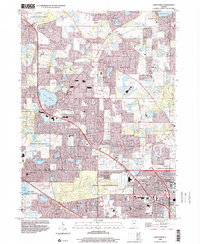 Download a high-resolution, GPS-compatible USGS topo map for Lake Zurich, IL (2001 edition)
