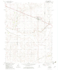 1982 Map of Latham, IL, 1983 Print