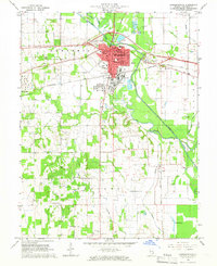 Download a high-resolution, GPS-compatible USGS topo map for Lawrenceville, IL (1966 edition)
