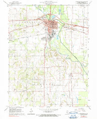 Download a high-resolution, GPS-compatible USGS topo map for Lawrenceville, IL (1966 edition)