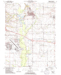 Download a high-resolution, GPS-compatible USGS topo map for Lebanon, IL (1991 edition)