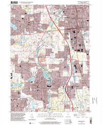 Download a high-resolution, GPS-compatible USGS topo map for Libertyville, IL (2002 edition)