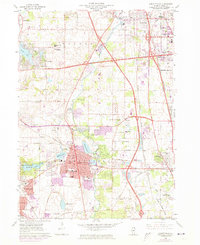 Download a high-resolution, GPS-compatible USGS topo map for Libertyville, IL (1973 edition)