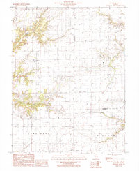 preview thumbnail of historical topo map of Fayette County, IL in 1985
