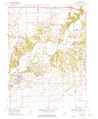 1970 Map of Mackinaw, IL, 1972 Print