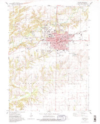 Download a high-resolution, GPS-compatible USGS topo map for Macomb, IL (1986 edition)