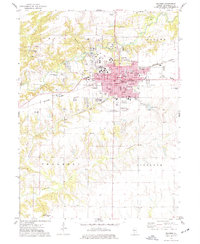 preview thumbnail of historical topo map of Macomb, IL in 1974