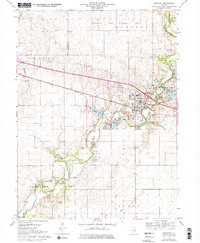 Download a high-resolution, GPS-compatible USGS topo map for Mahomet, IL (1976 edition)