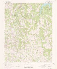 1966 Map of Makanda, 1978 Print