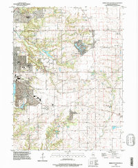 Download a high-resolution, GPS-compatible USGS topo map for Marquette Heights, IL (1997 edition)
