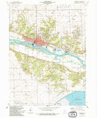 preview thumbnail of historical topo map of Marseilles, IL in 1994