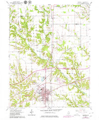 preview thumbnail of historical topo map of Marshall, IL in 1964