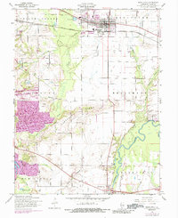 Download a high-resolution, GPS-compatible USGS topo map for Mascoutah, IL (1988 edition)