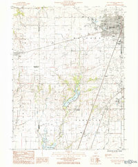 Download a high-resolution, GPS-compatible USGS topo map for Mattoon West, IL (1985 edition)