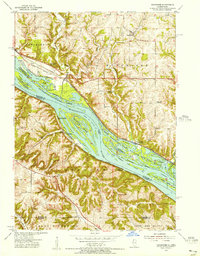 Download a high-resolution, GPS-compatible USGS topo map for Menominee, IL (1956 edition)