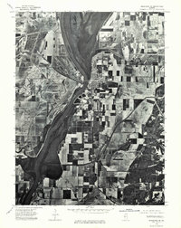 1975 Map of Meredosia, IL, 1976 Print