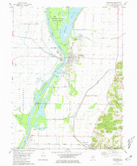 preview thumbnail of historical topo map of Meredosia, IL in 1980