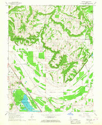 Download a high-resolution, GPS-compatible USGS topo map for Mermet, IL (1967 edition)