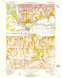 1948 Map of Milan, 1955 Print
