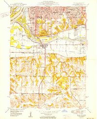 1950 Map of Rock Island, IL