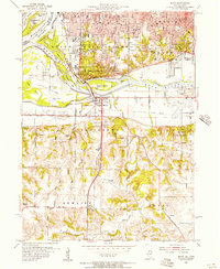 preview thumbnail of historical topo map of Milan, IL in 1953