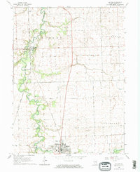 1964 Map of Milford, IL, 1965 Print