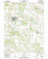 Download a high-resolution, GPS-compatible USGS topo map for Millstadt, IL (1991 edition)