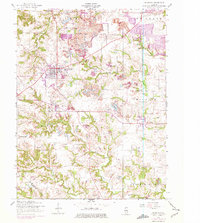 Download a high-resolution, GPS-compatible USGS topo map for Millstadt, IL (1975 edition)