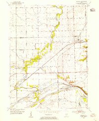 Download a high-resolution, GPS-compatible USGS topo map for Minooka, IL (1955 edition)