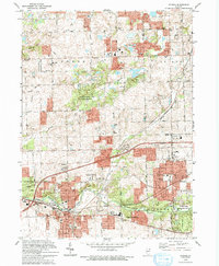 Download a high-resolution, GPS-compatible USGS topo map for Mokena, IL (1994 edition)