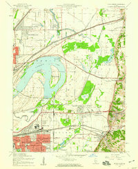 1954 Map of Monks Mound, 1959 Print