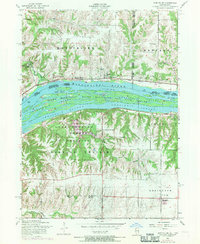 1953 Map of Montpelier, IA, 1971 Print