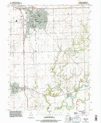 Download a high-resolution, GPS-compatible USGS topo map for Morton, IL (1996 edition)