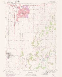 preview thumbnail of historical topo map of Morton, IL in 1970
