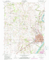 Download a high-resolution, GPS-compatible USGS topo map for Mount Carmel, IL (1989 edition)