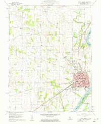 Download a high-resolution, GPS-compatible USGS topo map for Mount Carmel, IL (1961 edition)