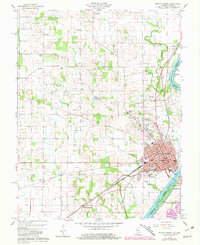 preview thumbnail of historical topo map of Mount Carmel, IL in 1959