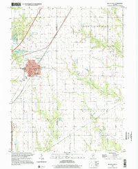 preview thumbnail of historical topo map of Mount Olive, IL in 1998