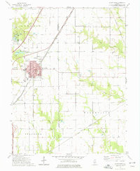 preview thumbnail of historical topo map of Mount Olive, IL in 1974