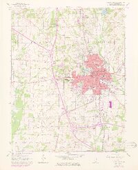 preview thumbnail of historical topo map of Mount Vernon, IL in 1965