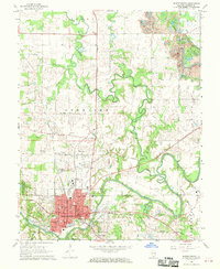 Download a high-resolution, GPS-compatible USGS topo map for Murphysboro, IL (1970 edition)