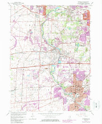 Download a high-resolution, GPS-compatible USGS topo map for Naperville, IL (1987 edition)