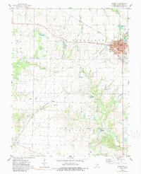 Download a high-resolution, GPS-compatible USGS topo map for Nashville, IL (1989 edition)