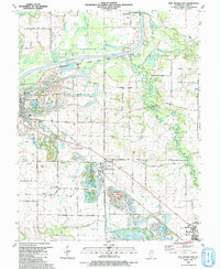 Download a high-resolution, GPS-compatible USGS topo map for New Athens East, IL (1991 edition)