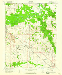 1954 Map of New Athens, IL, 1959 Print