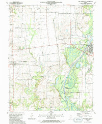 Download a high-resolution, GPS-compatible USGS topo map for New Athens West, IL (1991 edition)