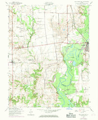 Download a high-resolution, GPS-compatible USGS topo map for New Athens West, IL (1969 edition)
