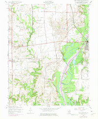 Download a high-resolution, GPS-compatible USGS topo map for New Athens West, IL (1975 edition)