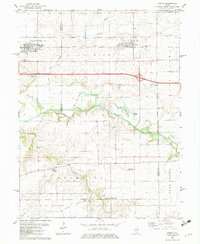 1982 Map of Niantic, IL, 1983 Print